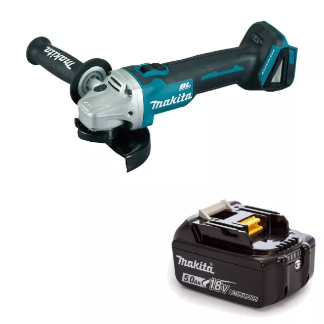 Makita 18V Lxt Dga454 Dga454Z Dga454Rfe Angle Grinder And Bl1850 Battery