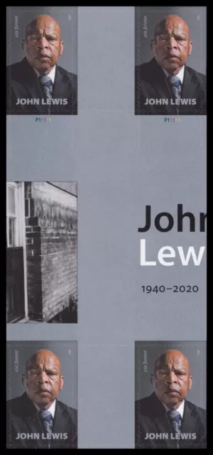 US 5801 John Lewis F Croix Gutter Bloc 4 MNH 2023