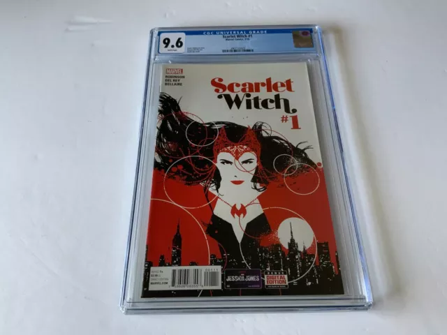 Scarlet Witch 1 Cgc 9.6 White Pages Marvel Comic 2016 A