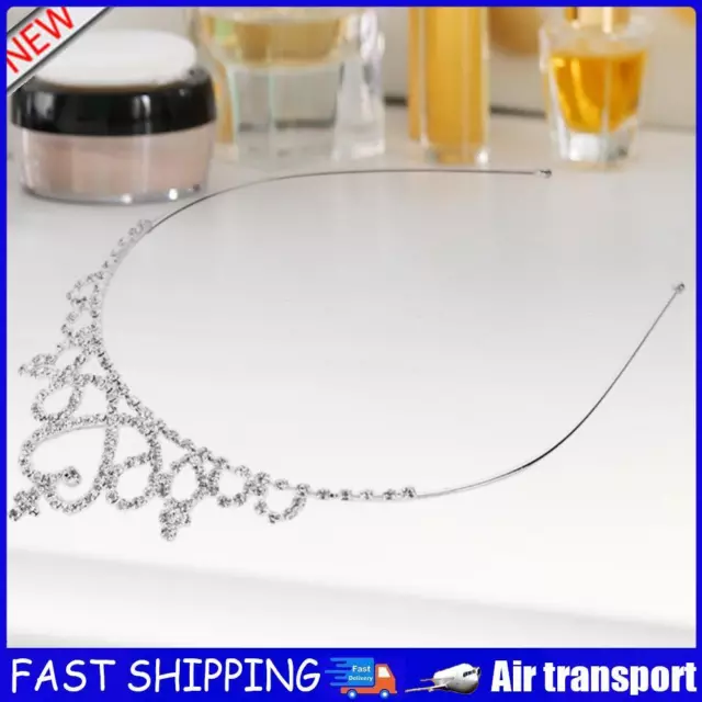 Alloy Crystal Headband Hair Accessories Jewelry Rhinestone Crown for Women Girls
