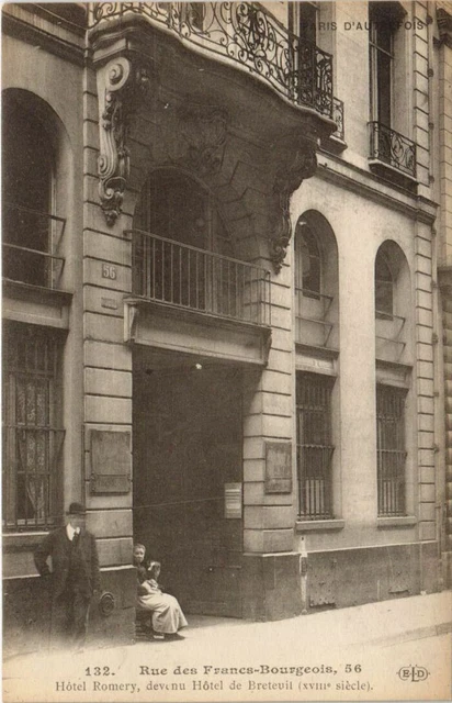 CPA PARIS 4e 56, Rue des francs-bourgeois Hotel de Breteuil (978828)