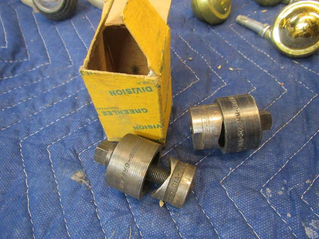 Two Greenlee Knock Out Tools 1 In Box Nice Shape