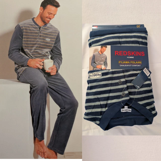Bas De Pyjama Noir Redskins - Taille S (small) - Coton - Neuf Avec étiquettes - Fabriqué Au Portugal