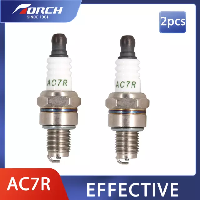 TORCH AC7R Small Engine Spark Plugs 2X for Champion 965 RZ7C E3.24 for NGK CMR7H