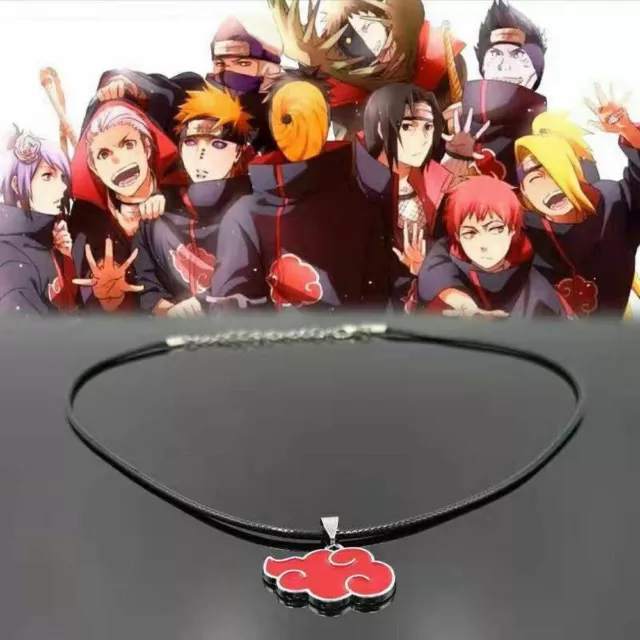 Japanese Anime Naruto Sasuke Itachi Akatsuki Cloud Pendant Necklace Jewelry HOT