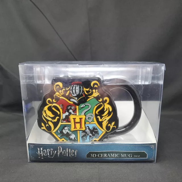 Silver Buffalo Harry Potter Hogwarts Crest Splatter Ceramic Mug