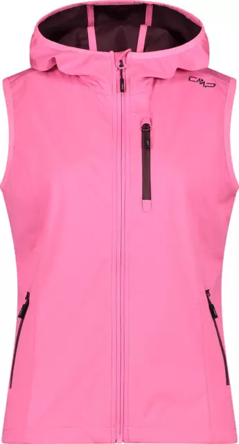 CMP Woman Vest FIX Hood Sportweste Softshellweste Damenweste Outdoor-Weste