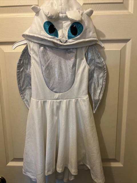 How To Train Your Dragon Hidden World Light Fury Halloween Costume 4-6 S DRAGON