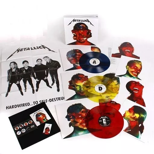 METALLICA - HARDWIRED TO SELF DESTRUCT Deluxe Edition - 3 LP Color VINYL Box Set