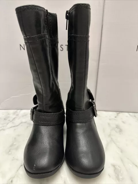 NINE WEST TODDLER Girls Sassy Tran K Knee High Zip Up Buckle Black Boots 8 M 31.99 PicClick
