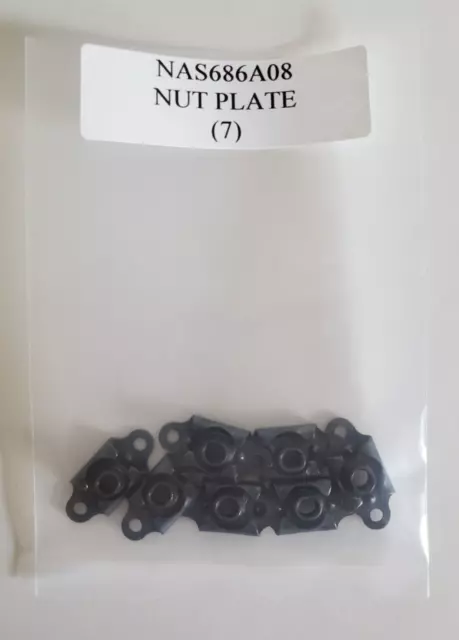 NAS686A08 Plate Nut Self-Locking Steel - Lot of 7