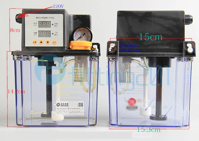 Elettrovalvola E Pompa Olio CNC 2L &ndash; Set Lubrificazione Automatica 110V Per Macchinari