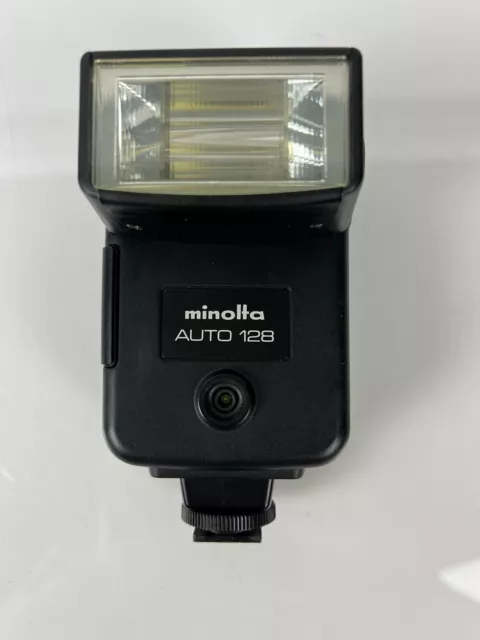 MINOLTA Vintage AUTO 128 132X ELECTRONIC FLASH with Manual