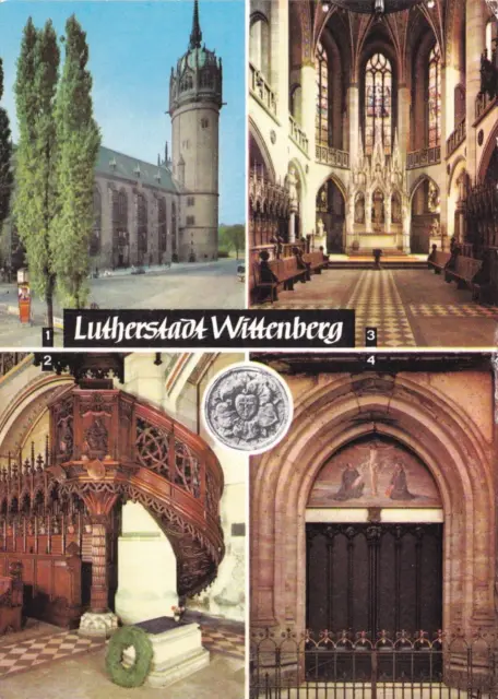 Ansichtskarte Lutherstadt Wittenberg Stadtkirche Thesentür Postkarte AK