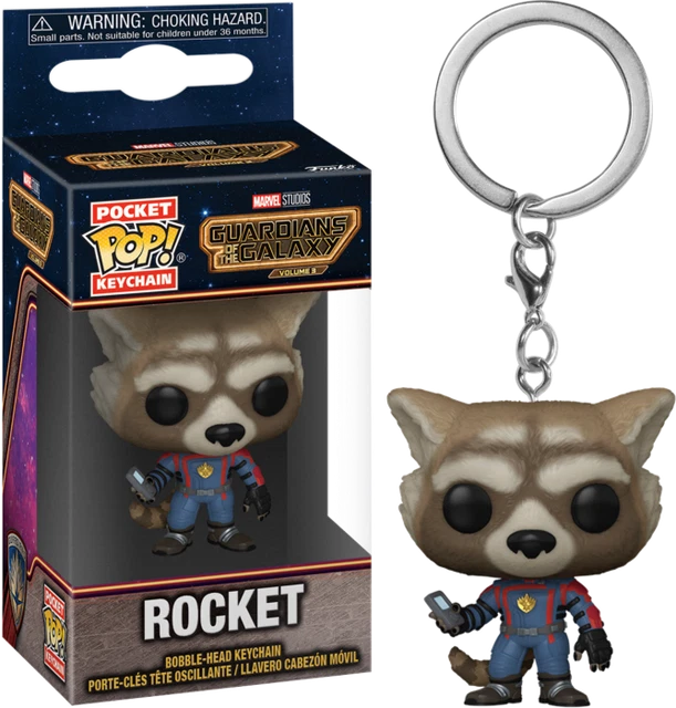 Funko Pop! Keychain: Marvel - Guardians of The Galaxy 3 - Star-Lord - Les Gardiens DE LA Galaxie - Mini-Figurine en Vinyle à Collectionner Porte-clés