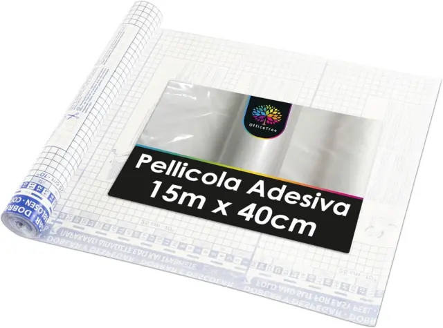 ROTOLO PELLICOLA ADESIVA NERA 45 CM X 5 METRI CARTA DA PARATI 71119