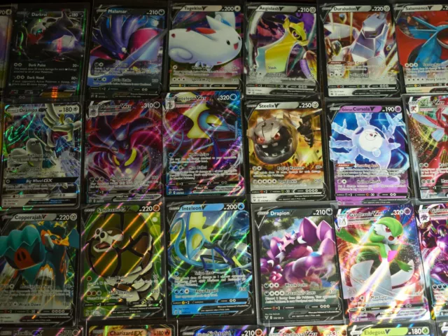 Pokemon Card Lot 100 OFFICIAL TCG Cards Ultra Rare Included V VMAX EX GX & HOLOS