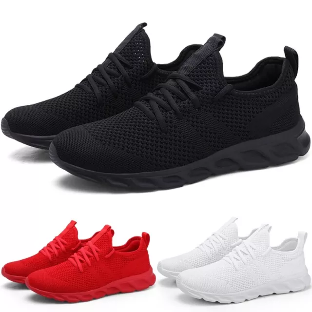 Womens Mens Sock Trainers Sneakers Slip On Jogging Pumps Plimsole Shoes Sizes