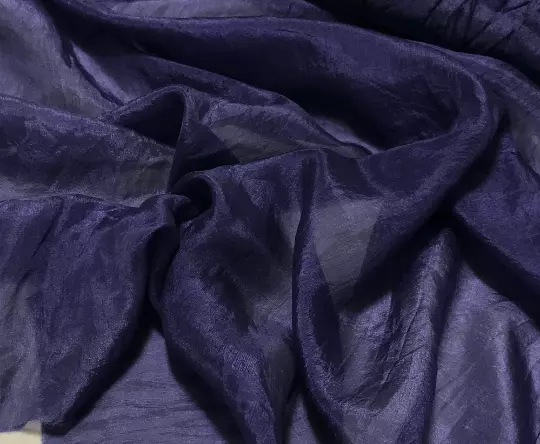 Hand Dyed DARK MIDNIGHT BLUE China Silk HABOTAI Fabric