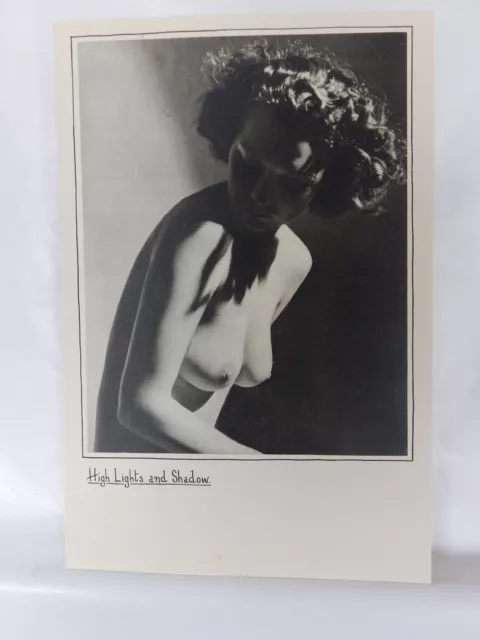 Boudoir Salon 1940s 50s  Decor Vintage print from photographers studio  Nude 1.8