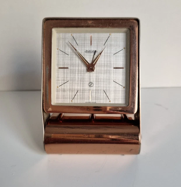 Jaeger Orologio Sveglia vintage da tavolo e da viaggio