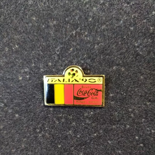 Rare Pins Coupe Du Monde De Foot Football  Italia 90'S Coca Cola Belgique