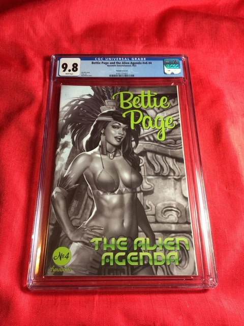 Bettie Page & The Alien Agenda #V6 #4  2022  “Josh Burns”  Cover   Q   CGC  9.8