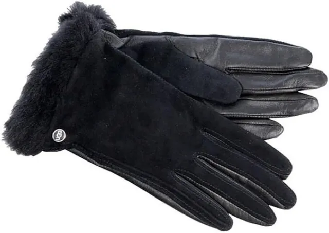 UGG Womens Classic Suede Smart Glove In Black Size Medium