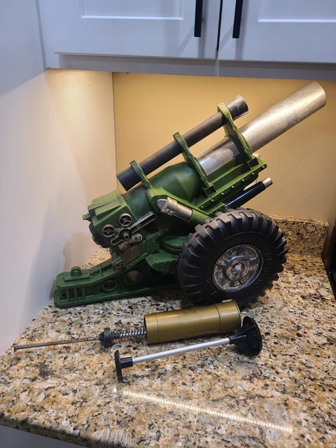 VINTAGE 1960S DELUXE Reading Mighty Mo Cannon Army Green Howitzer