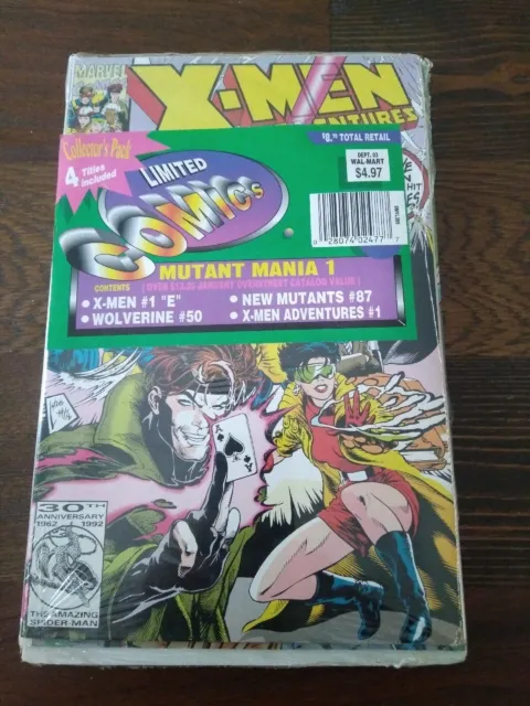 Wal-Mart Collector 4 Pack Marvel Comics X-Men Adventures #1 New Mutants #87 b