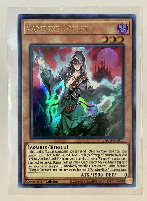 Yugioh Vampire Ghost Battle of Chaos 1st Edition Ultra Rare TCG Card LP FRESH
