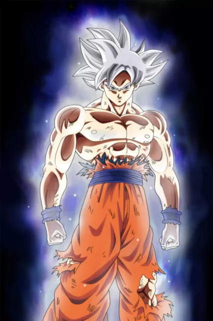 Dragon Ball Poster Goku Ultra Instinct Incomplete walk 12inx18in Free  Shipping