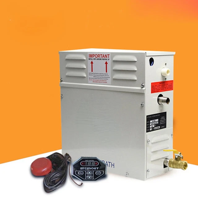 Generador de vapor de 12 kW sauna máquina de baño de vapor con controlador digital 1 pieza
