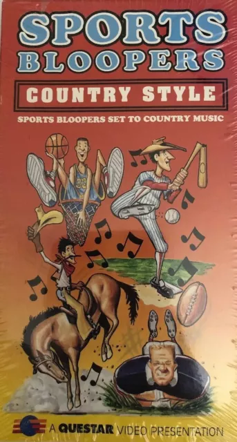 Sports Bloopers Country Style VHS Rare Vintage de Collection Envoie N 24H Neuf