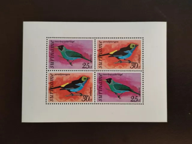 Suriname - Surinam - 1977 - Mi Block 18 - Tiere Vögel - MNH