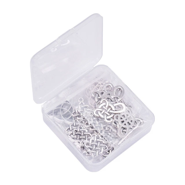 60 Pcs Tibet Perlen Selber Machen Silberne Accessoires Silberne Ohrringe Schmuck