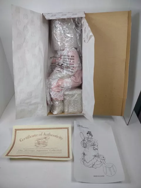 Heritage Signature Collection Rosey Porcelain Doll W/ COA & Box #12442 NRFB