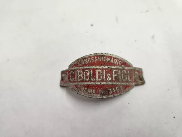 Piaggio Vespa Bianchi Guzzi Gilera Targhetta Concessionario Originale Usata...