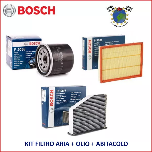 Kit 3 Filtri Tagliando Bosch per MAZDA CX-7