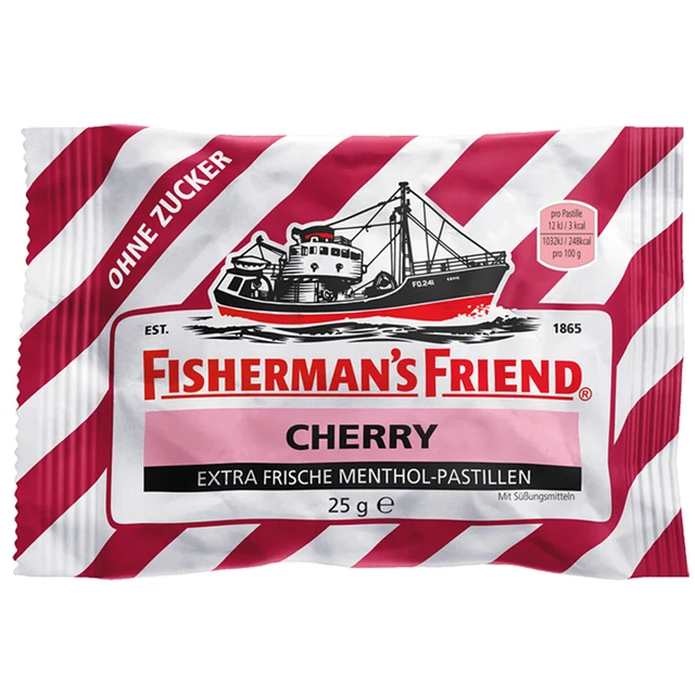 Pêcheur Ami Cherry Frais Menthol Pastilles Sans Sucre