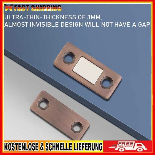 2 Stück magnetische Schrankfänger Schranktürstopper (rot)