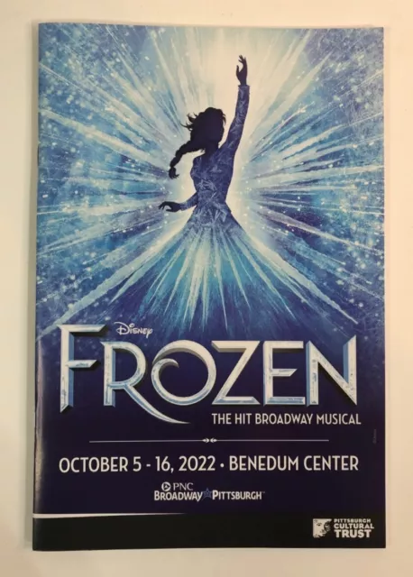 Disney Frozen The Musical 2022 North American Tour - Pittsburgh, PA Booklet