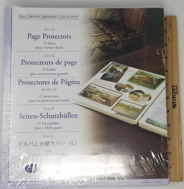 Protectores de página 2004 de Creative Memories 12x12. ¡Nuevo en paquete!