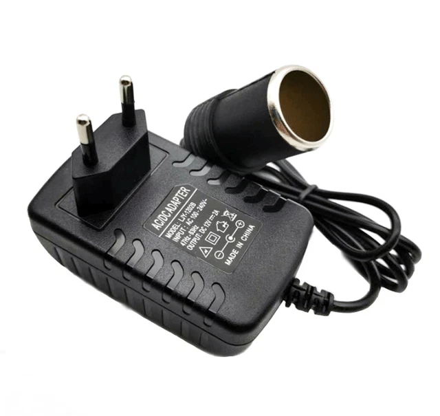 Neu 2A Spannungswandler 230V auf 12V mit Zigarettenanzünder 12V 2A NetzadaptT7A0