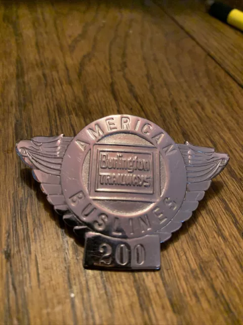 Burlington Trailways Hat Badge