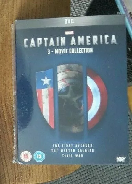 NEW SEALED Marvel Captain America 3 Movie Collection DVD Box Set