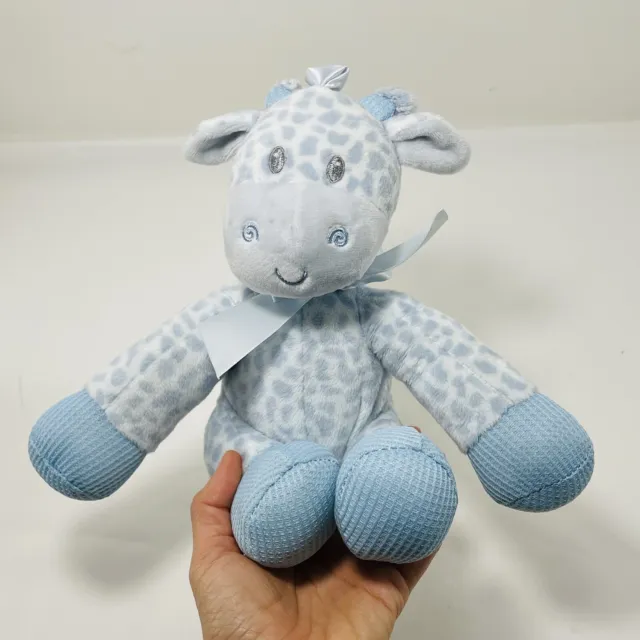 First Main Jingles Blue Rattle Toy Giraffe Plush 8” Bell Doll Baby Boy Girl 2773