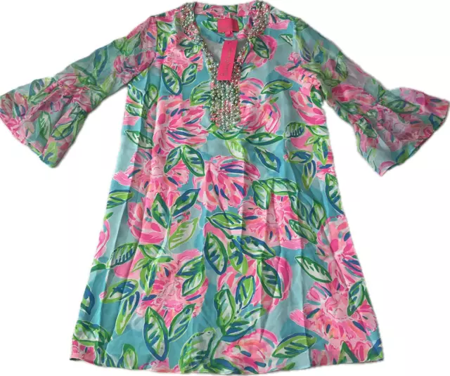 LILLY PULITZER ELENORA Silk Dress Womens Size S Multicolor Totally Blossom 209.99 PicClick