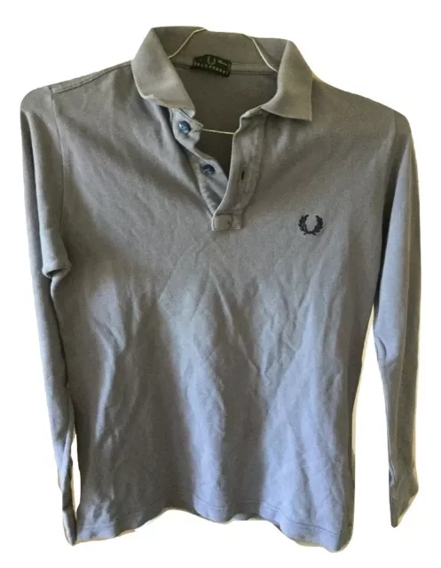 Polo da Bambino Fred Perry Maglia Sportiva Casual manica Lunga Slim anni 10