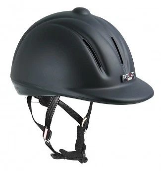 Reithelm Youngster matt schwarz CASCO Reitkappe Jugendhelm Helm TOP pferdo24